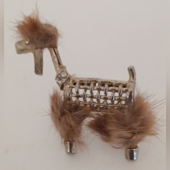 Vintage Gold-tone Poodle Brooch/Pin - Picture 5 of 5